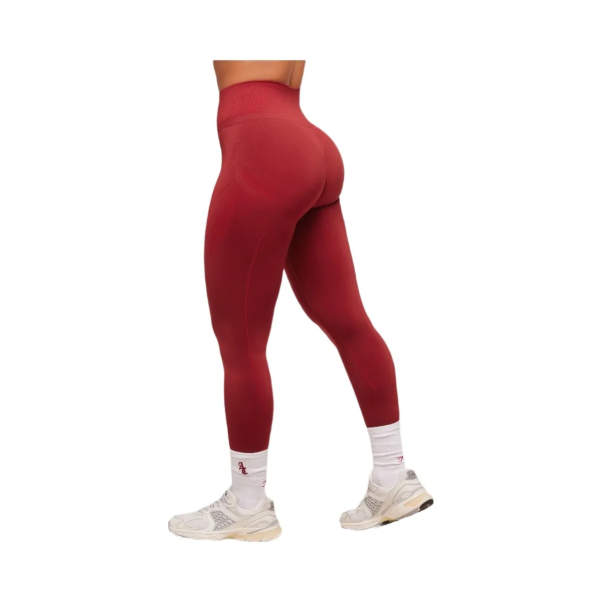 Gymshark x Analis Seamless Leggings - Reps Red/Carmine Red - HypeFly India View 4