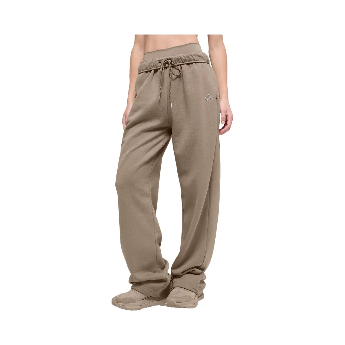 Alo Accolade Straight Leg Sweatpant - Gravel - HypeFly India View 1