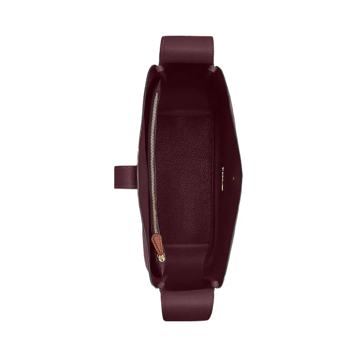 Coach Hadley Large Shoulder Bag Pebbled Leather-Im-Dark Wine - HypeFly India View 4