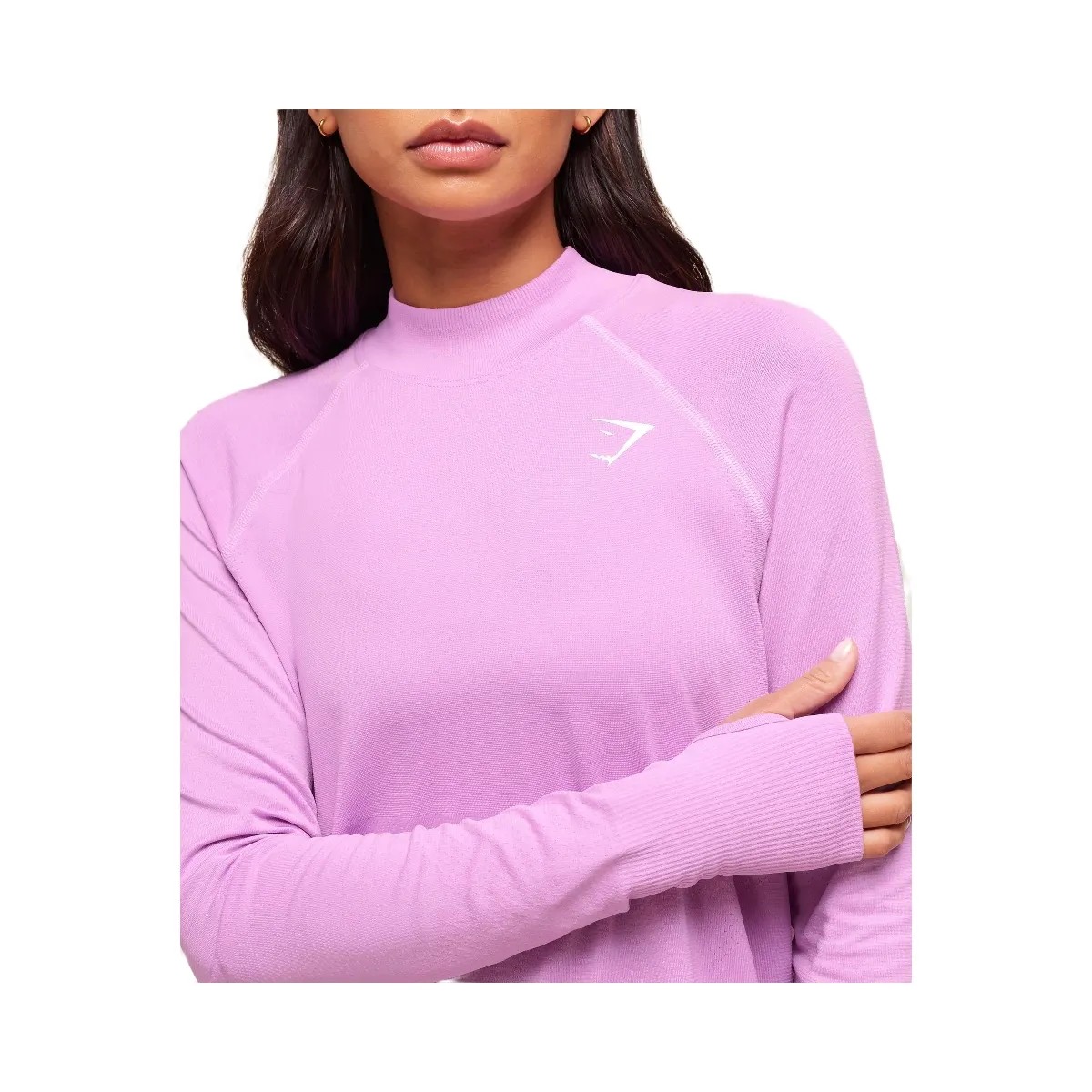 Gymshark Vital Long Line Top - Sour Pink Marl - HypeFly India View 5
