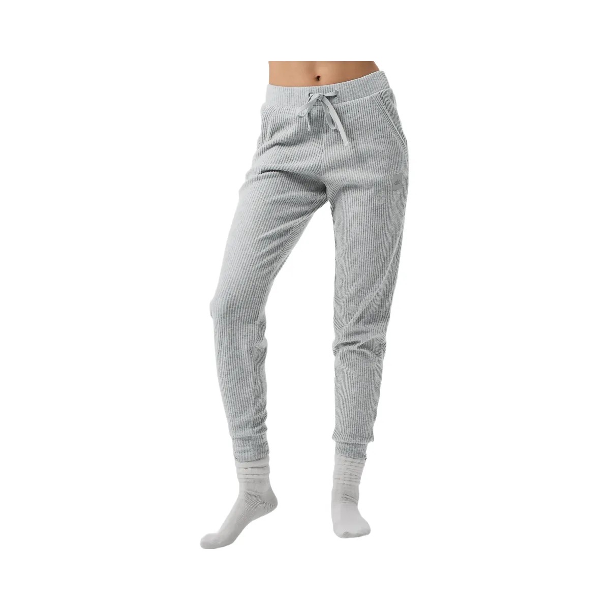 Alo Women's Muse Sweatpant - Athletic Heather Grey - HypeFly India View 1