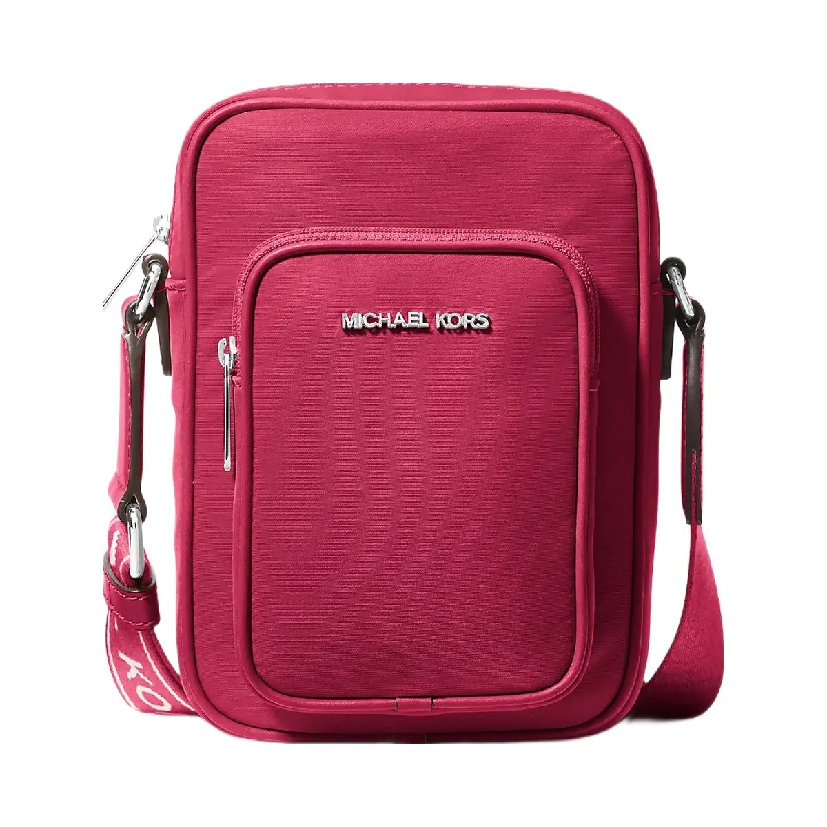 Michael Kors Khai Nylon Crossbody Bag Dk Raspberry - HypeFly India View 1