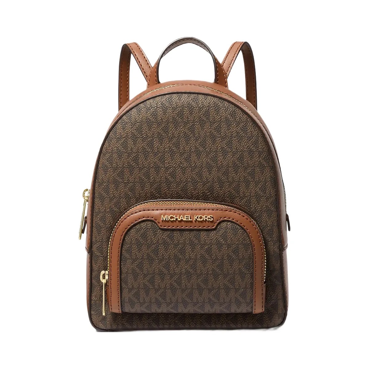 Michael Kors Jaycee Extra-Small Signature Logo Backpack Brown - HypeFly India View 1