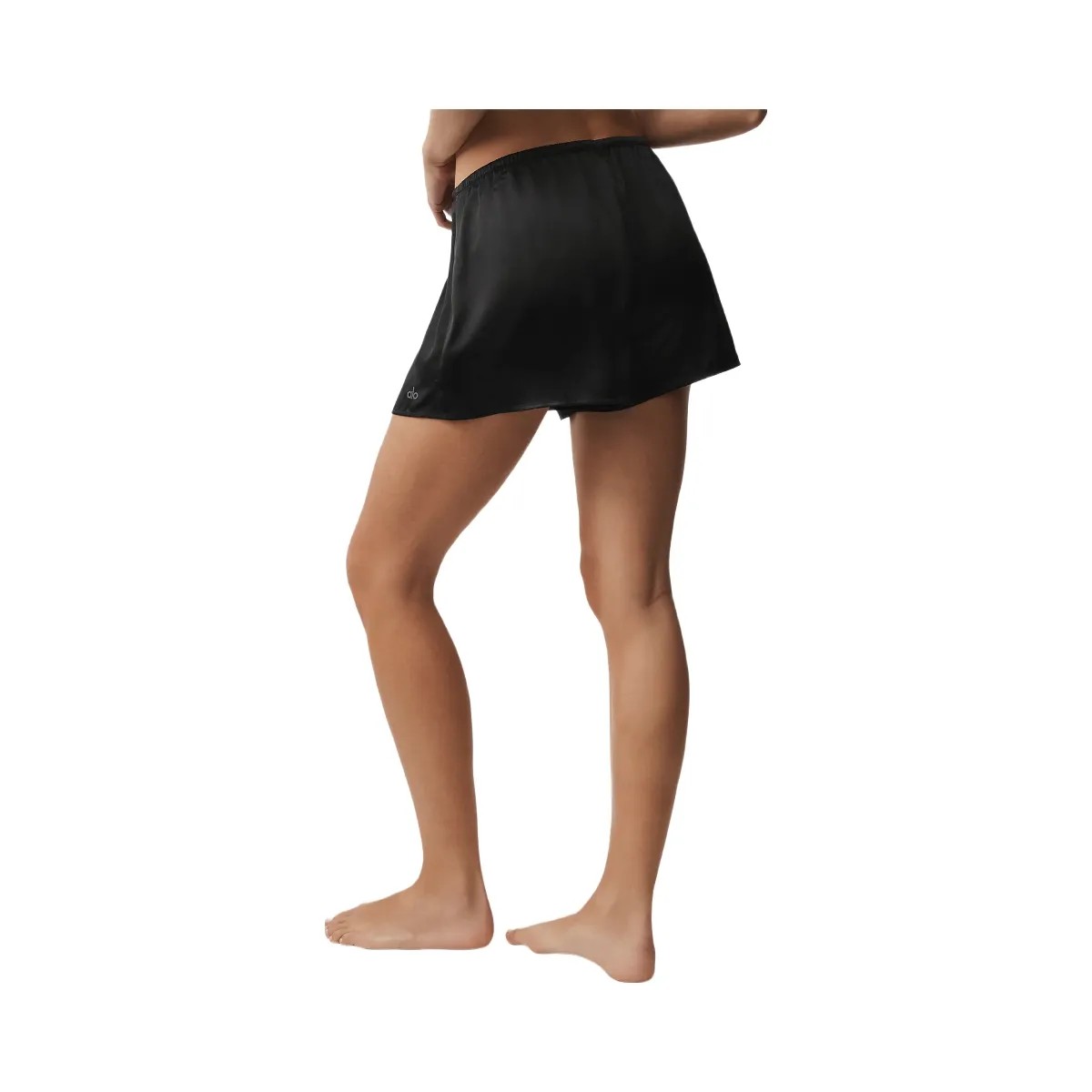 Alo Women's Silk Luminous Short - Black - HypeFly India View 4