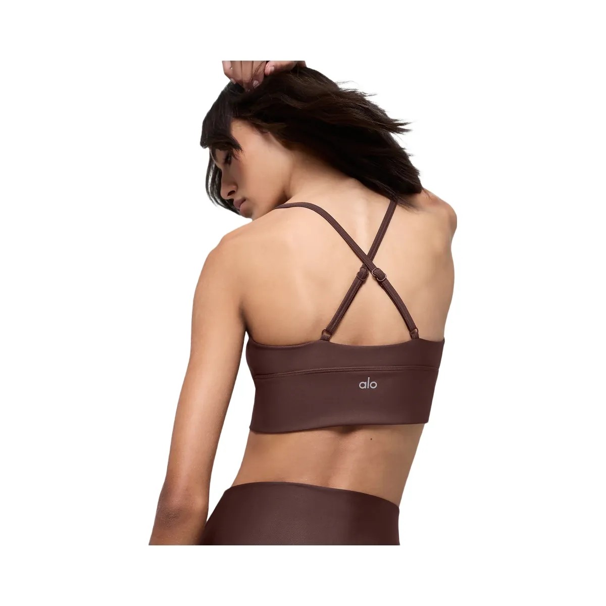 Alo Women's Airlift Divine Bra - Brownstone - HypeFly India View 3