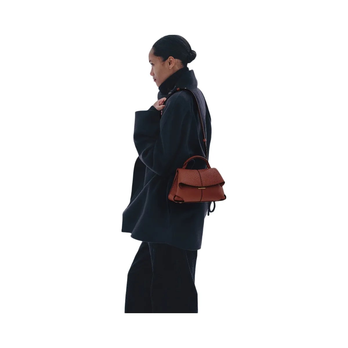 Polene Mokki Mini Textured Red Clay - HypeFly India View 4