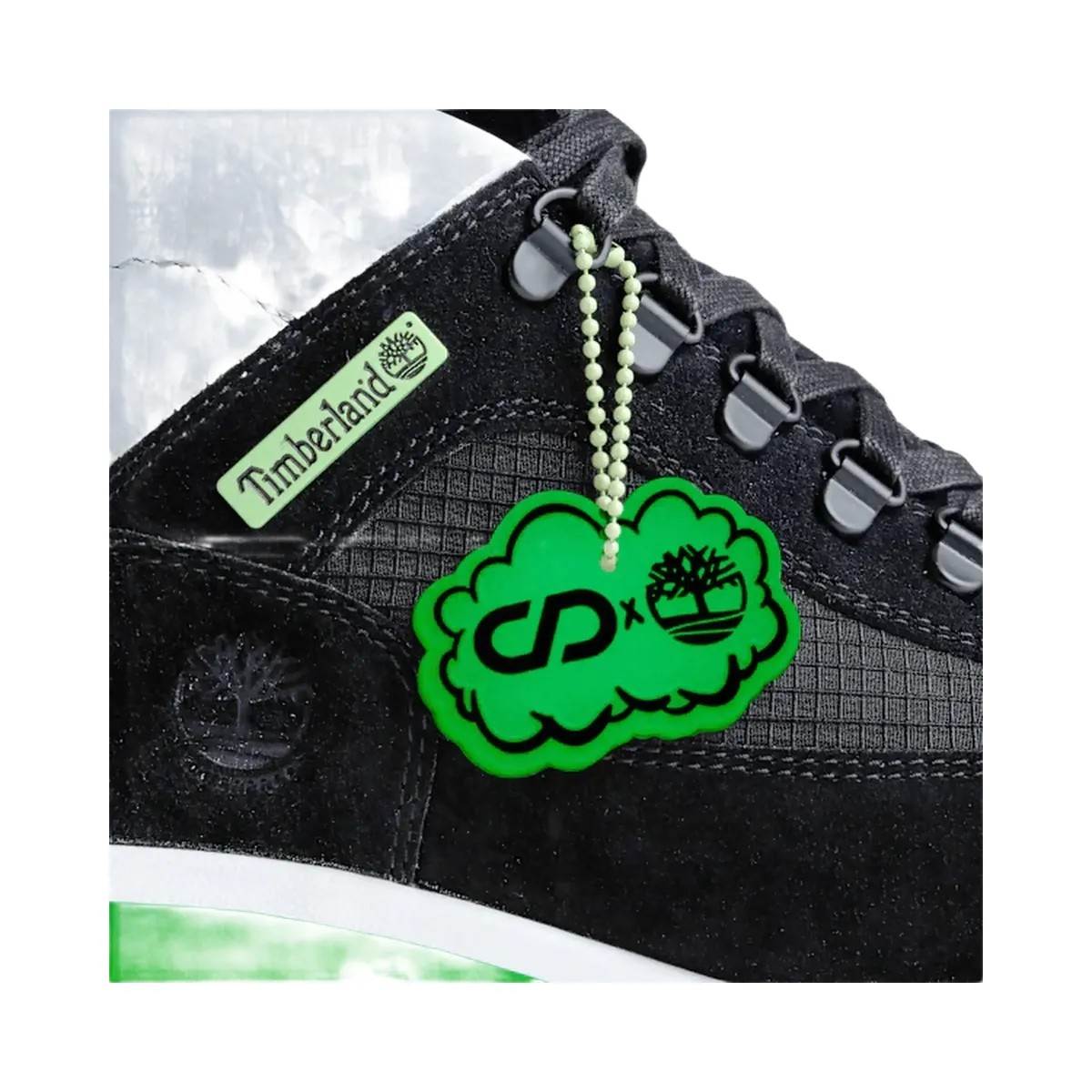 Timberland Cnstnt: Dvlpmnt Waterproof Field Boot Black Suede/Green Men'S - HypeFly India View 5