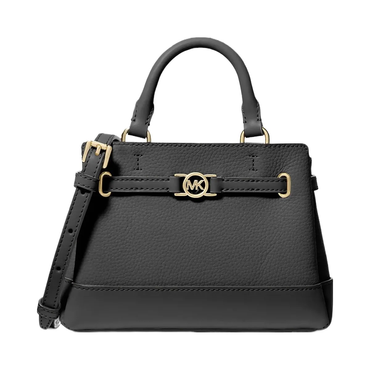 Michael Kors Reed Extra-Small Pebbled Leather Satchel Black - HypeFly India View 1