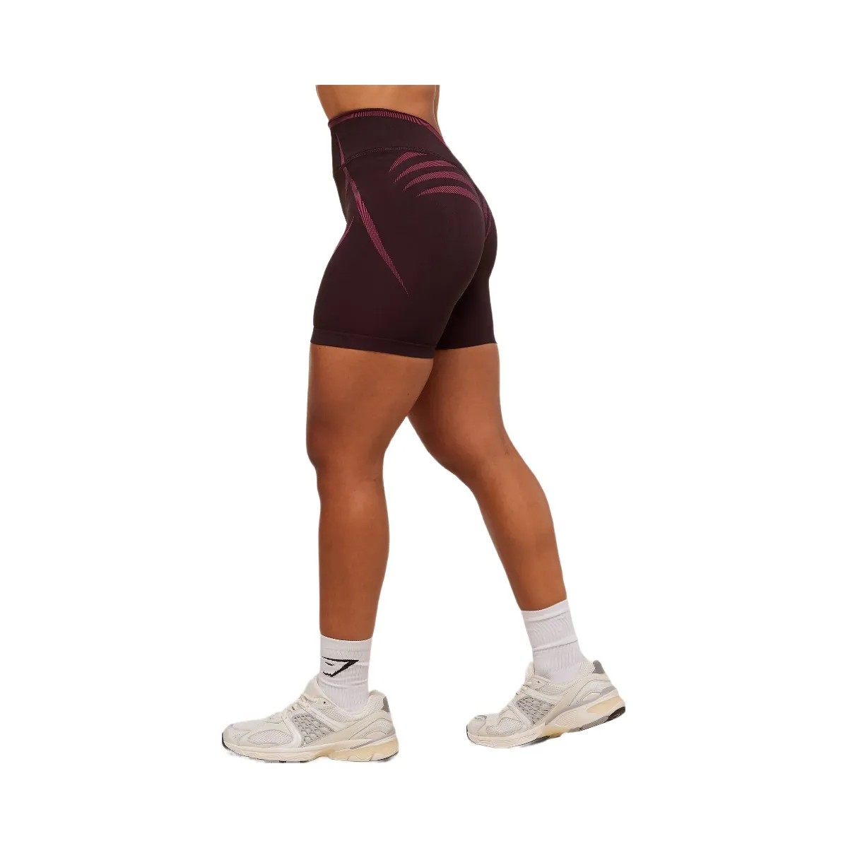 Gymshark Apex Lift Seamless Short - Cherry Purple/Build Pink - HypeFly India View 3