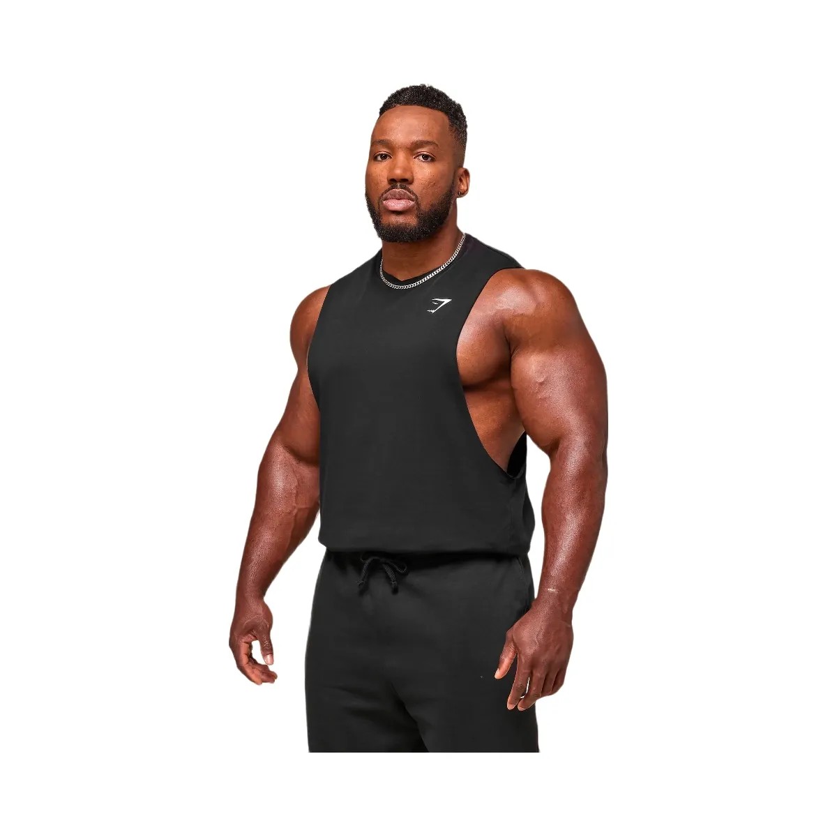 Gymshark Critical Drop Arm Tank - Black - HypeFly India View 2