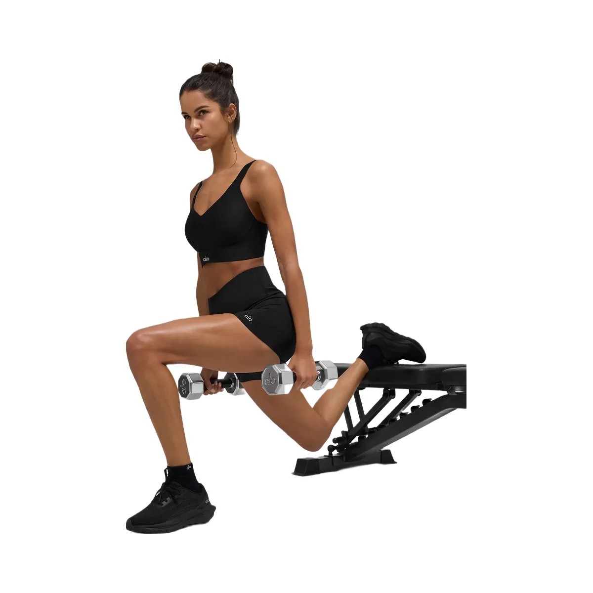 Alo Women's Airlift Endurance High-Impact Bra - Black - HypeFly India View 4