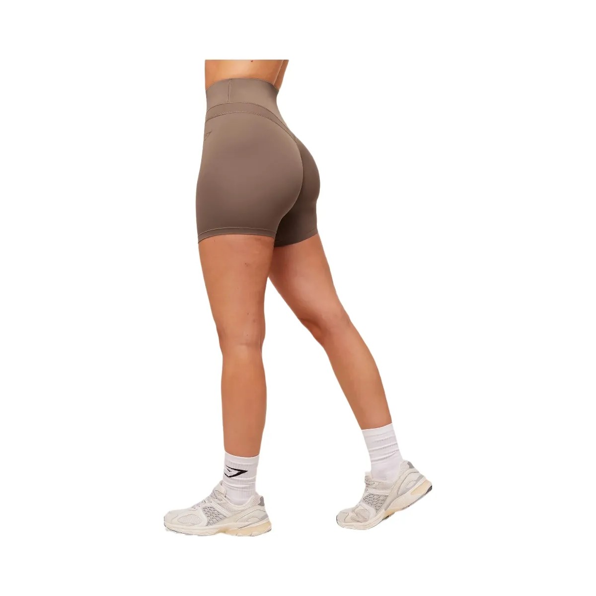 Gymshark Whitney Shorts - Soft Brown - HypeFly India View 3