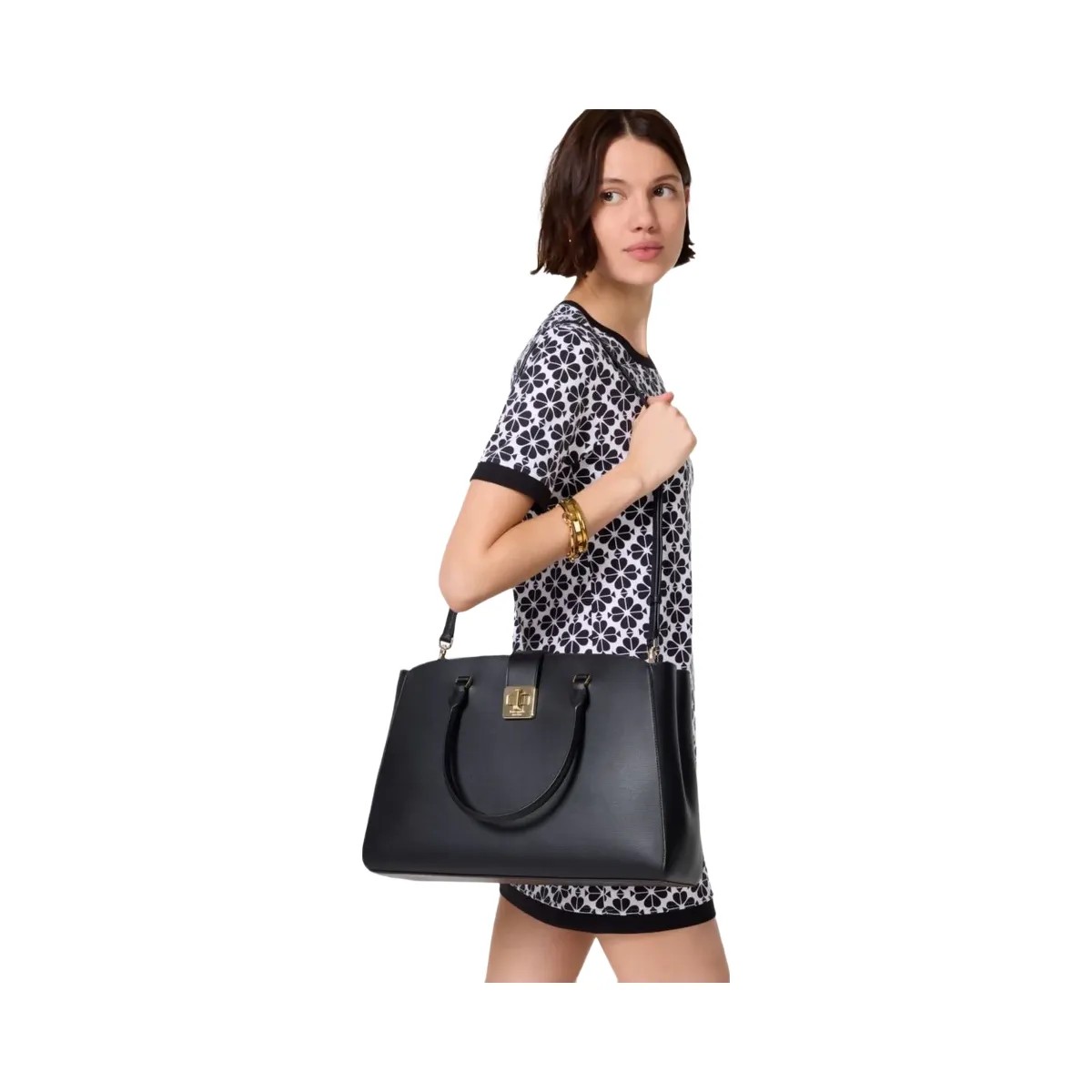 Kate Spade Phoebe Commuter Tote Black - HypeFly India View 4