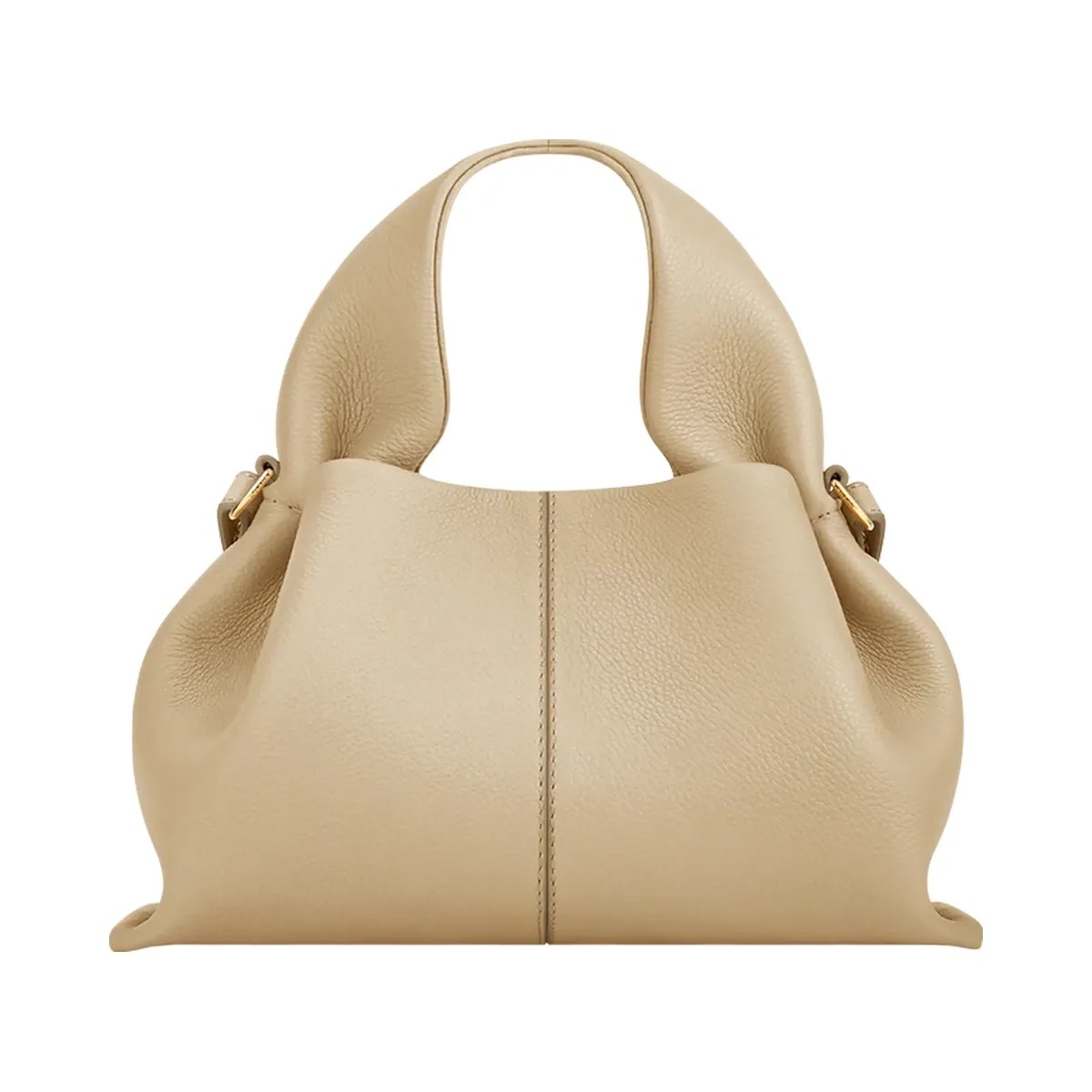 Polene Numero Neuf Mini Textured Sand - HypeFly India View 1