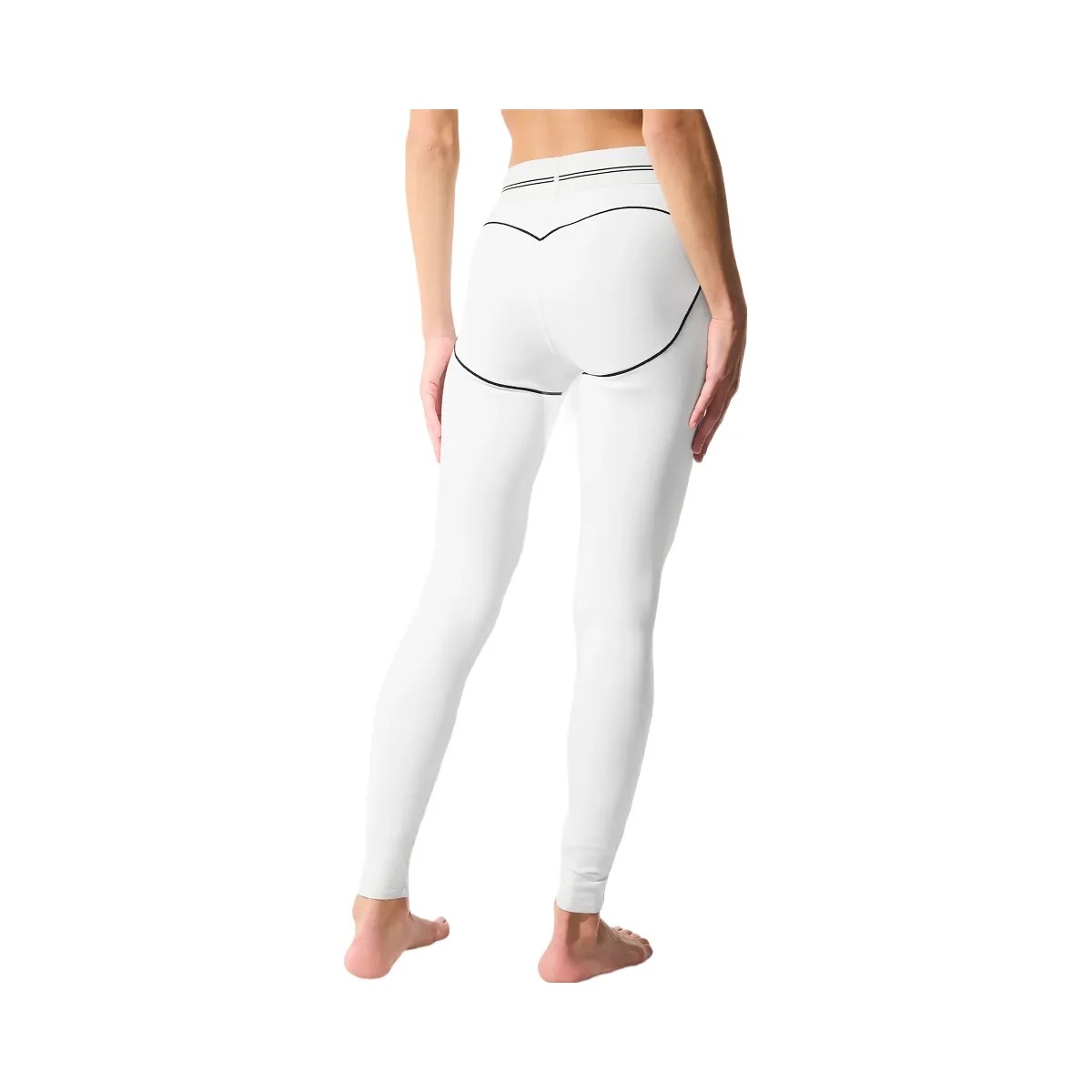 Alo Women's Airbrush High-Waist Heart Throb Legging - White/Black - HypeFly India View 4