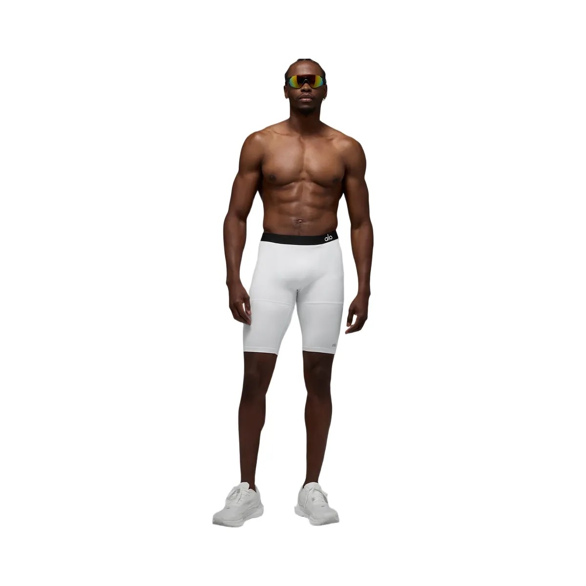 Alo Men's 9" Flight Compression Short - White - HypeFly India View 1