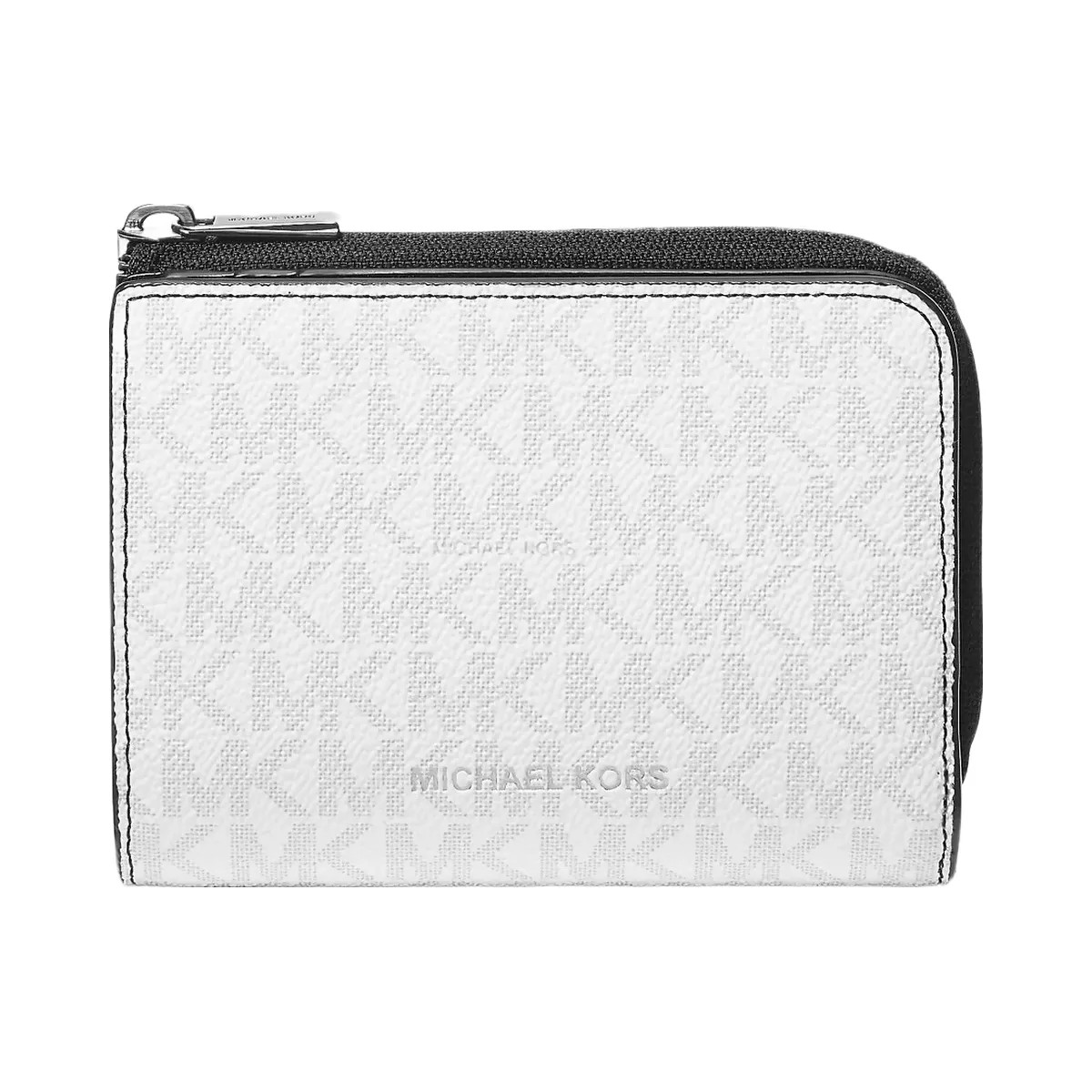 Michael Kors Cooper Signature Logo Folio Wallet Bright Wht - HypeFly India View 1