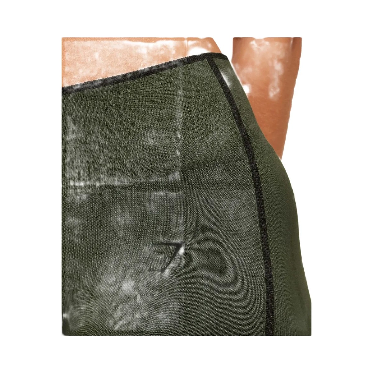 Gymshark Everyday Seamless Contrast Legging - Winter Olive/Black - HypeFly India View 5
