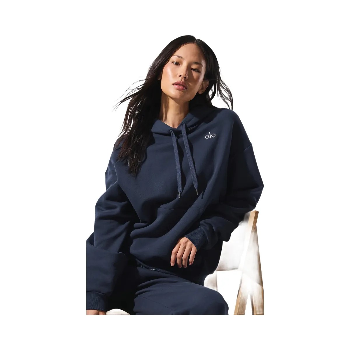 Alo Women's Accolade Hoodie - Navy - HypeFly India View 1