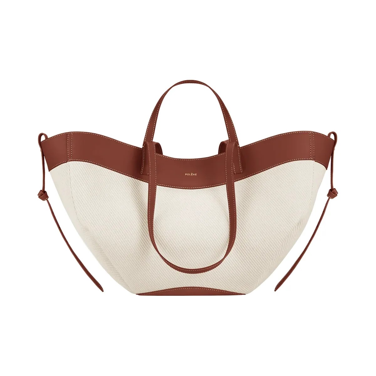 Polene Cyme Cognac Canvas - HypeFly India View 1