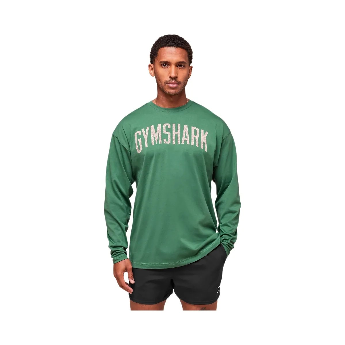 Gymshark Worn Graphic Long Sleeve T-Shirt - Lift Green - HypeFly India View 3