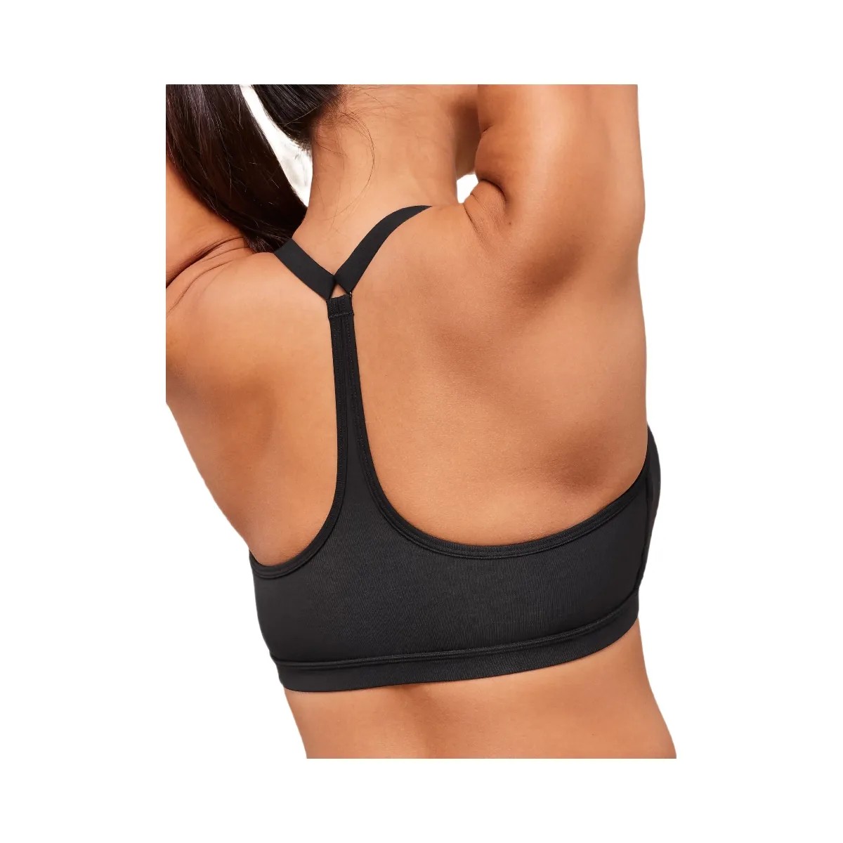 Gymshark Cotton Racerback Sports Bra - Black - HypeFly India View 3