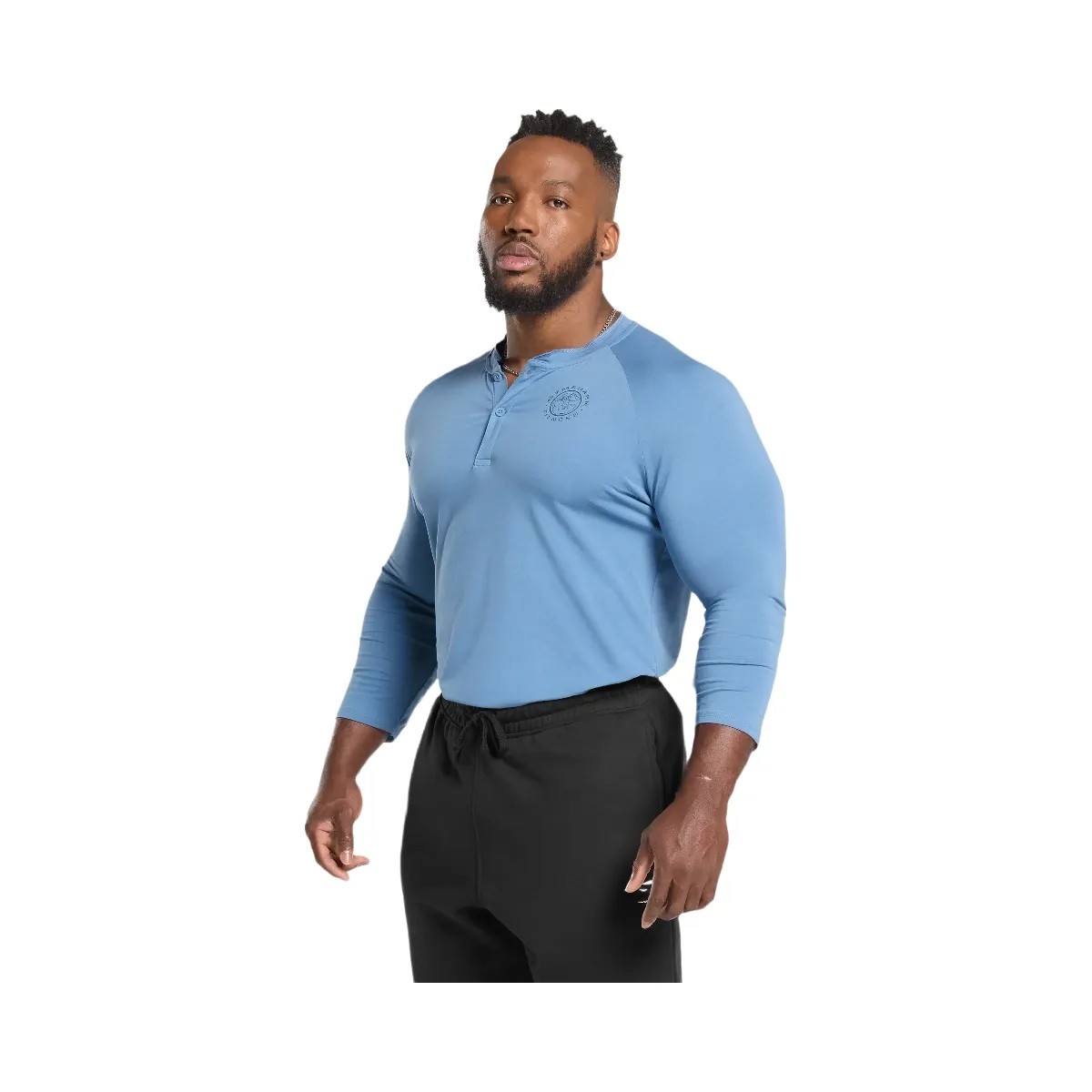 Gymshark Legacy Henley - Classic Blue - HypeFly India View 3