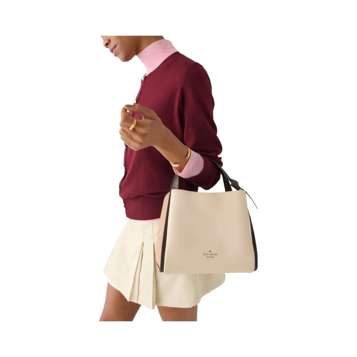 Kate Spade Knott Colorblock Convertible Carryall Milk Glass Multi - HypeFly India View 2
