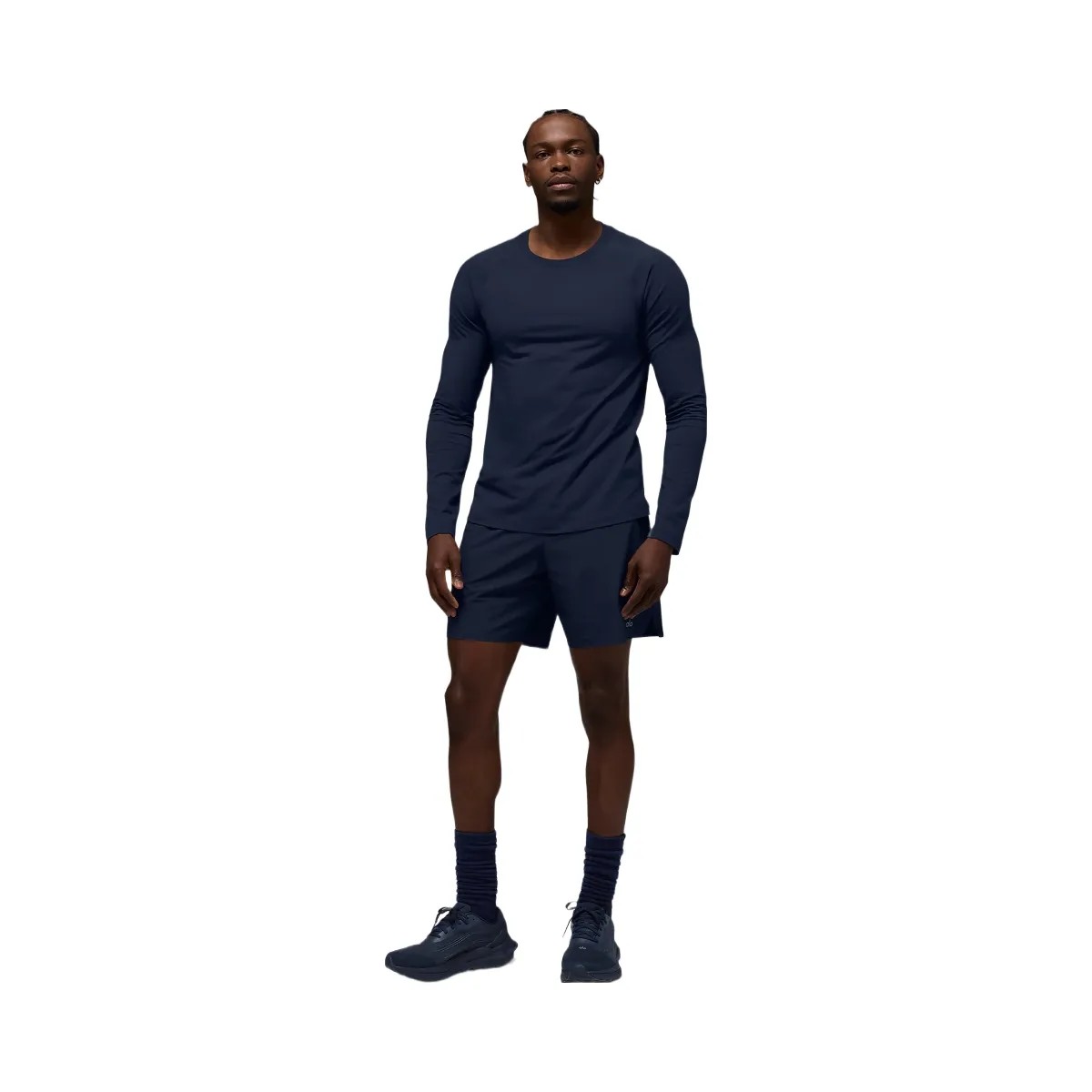 Alo Men's ALO Vapor Crewneck Long Sleeve - Navy - HypeFly India View 4