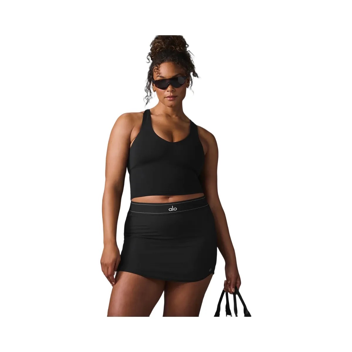 Alo Women's Airbrush Real Bra Tank - Black - HypeFly India View 1