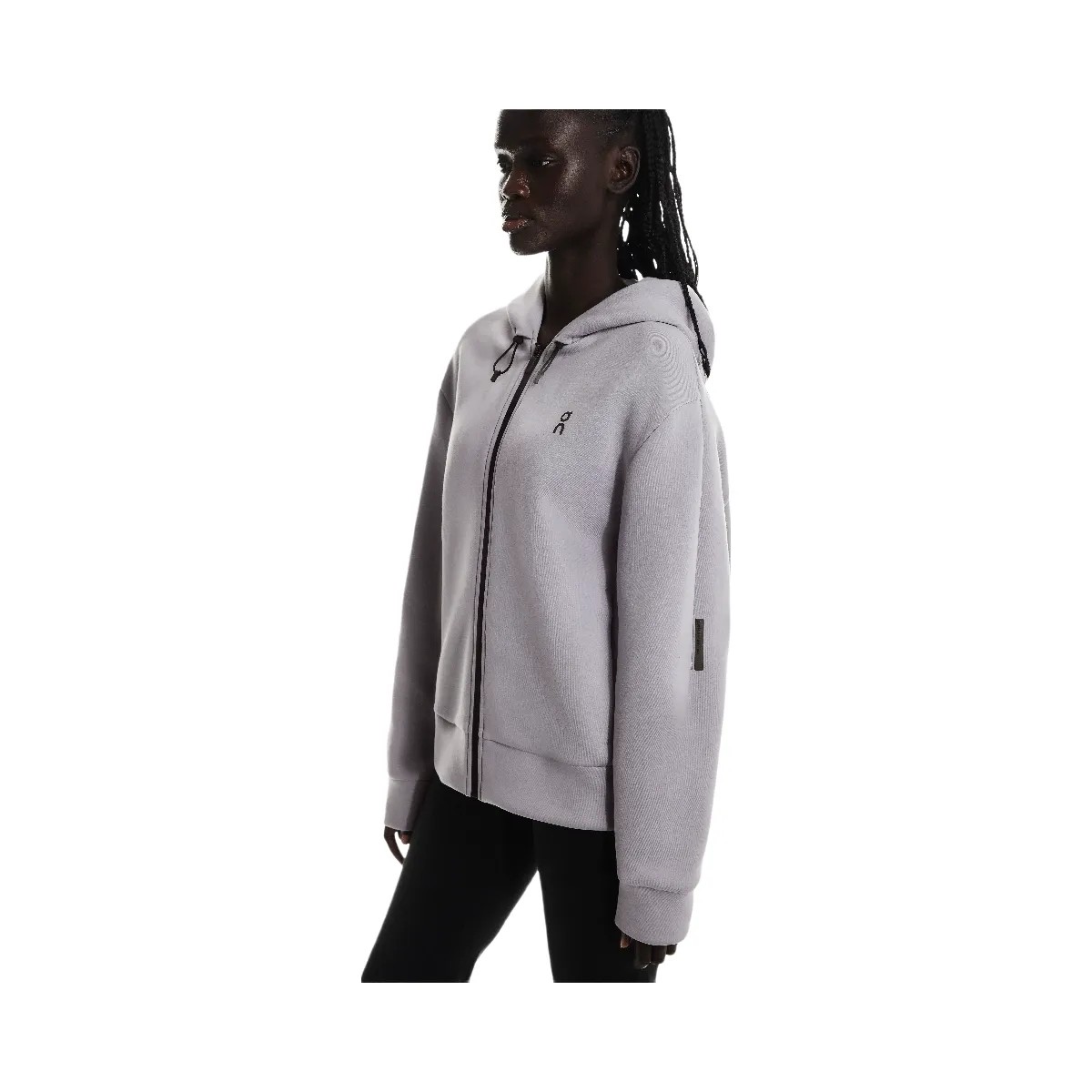 On Focus Tech Zip Hoodie Lilac - HypeFly India View 4
