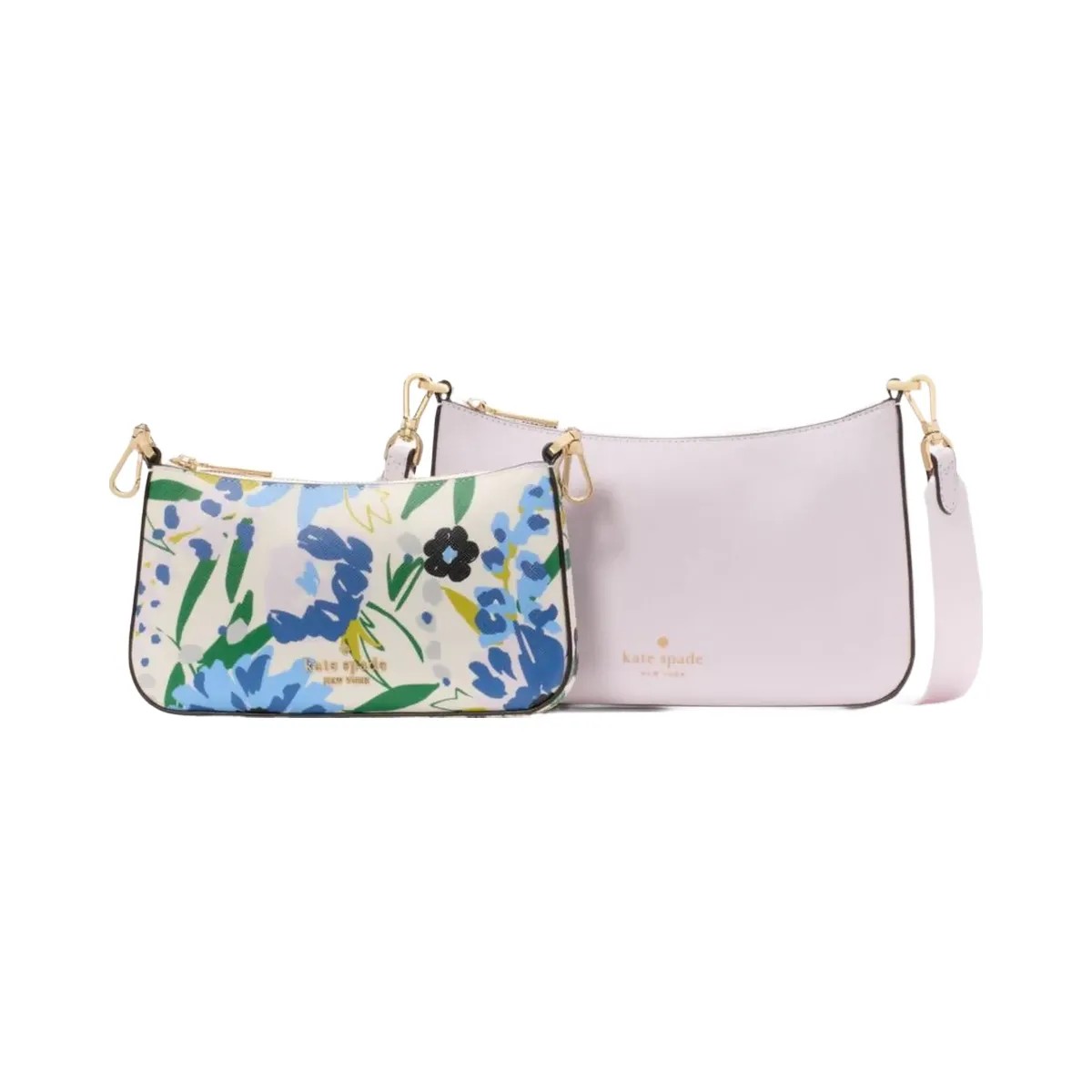 Kate Spade Duet Floral Crossbody Cream Multi - HypeFly India View 1