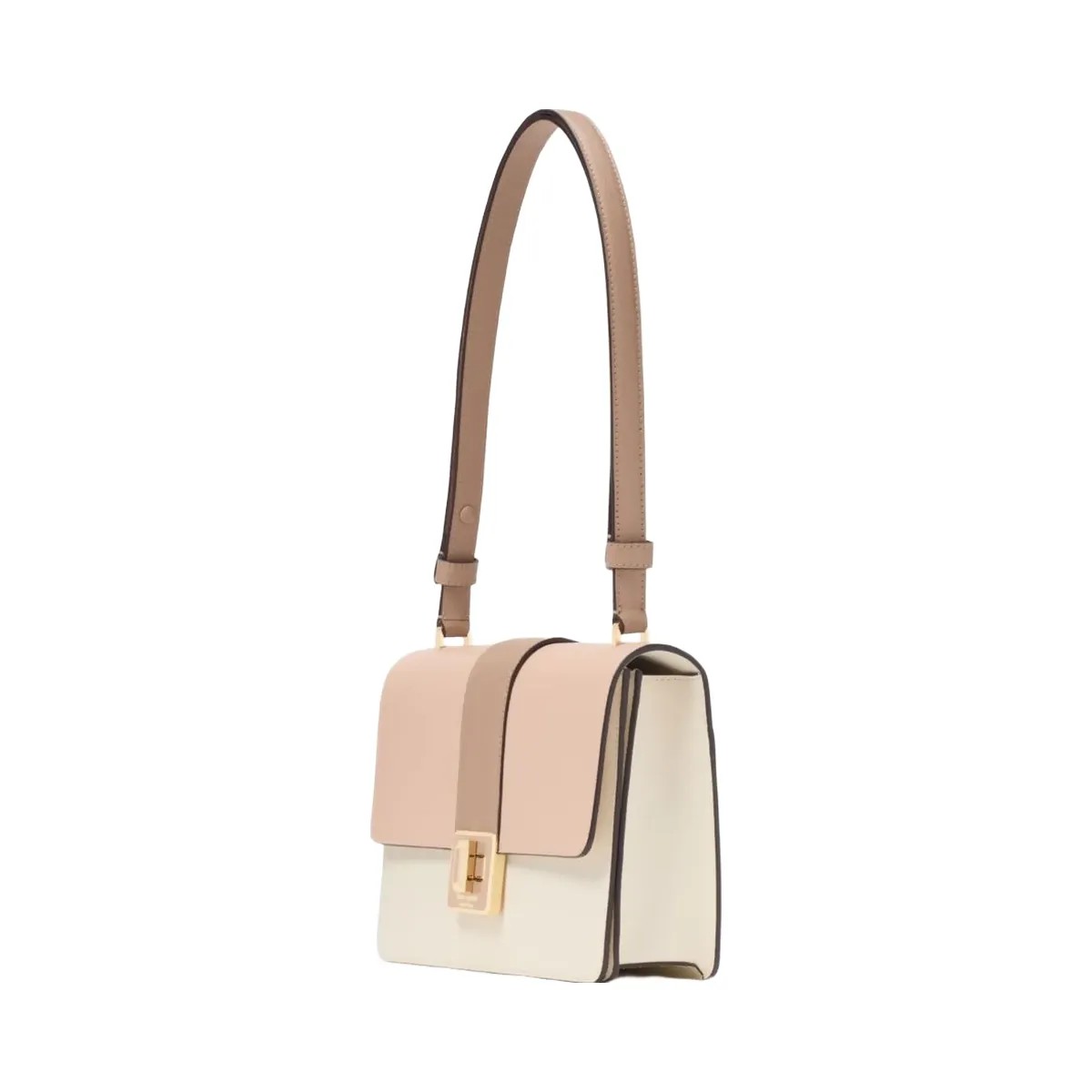 Kate Spade Phoebe Turnlock Shoulder Bag Toasted Hazelnut Multi - HypeFly India View 3