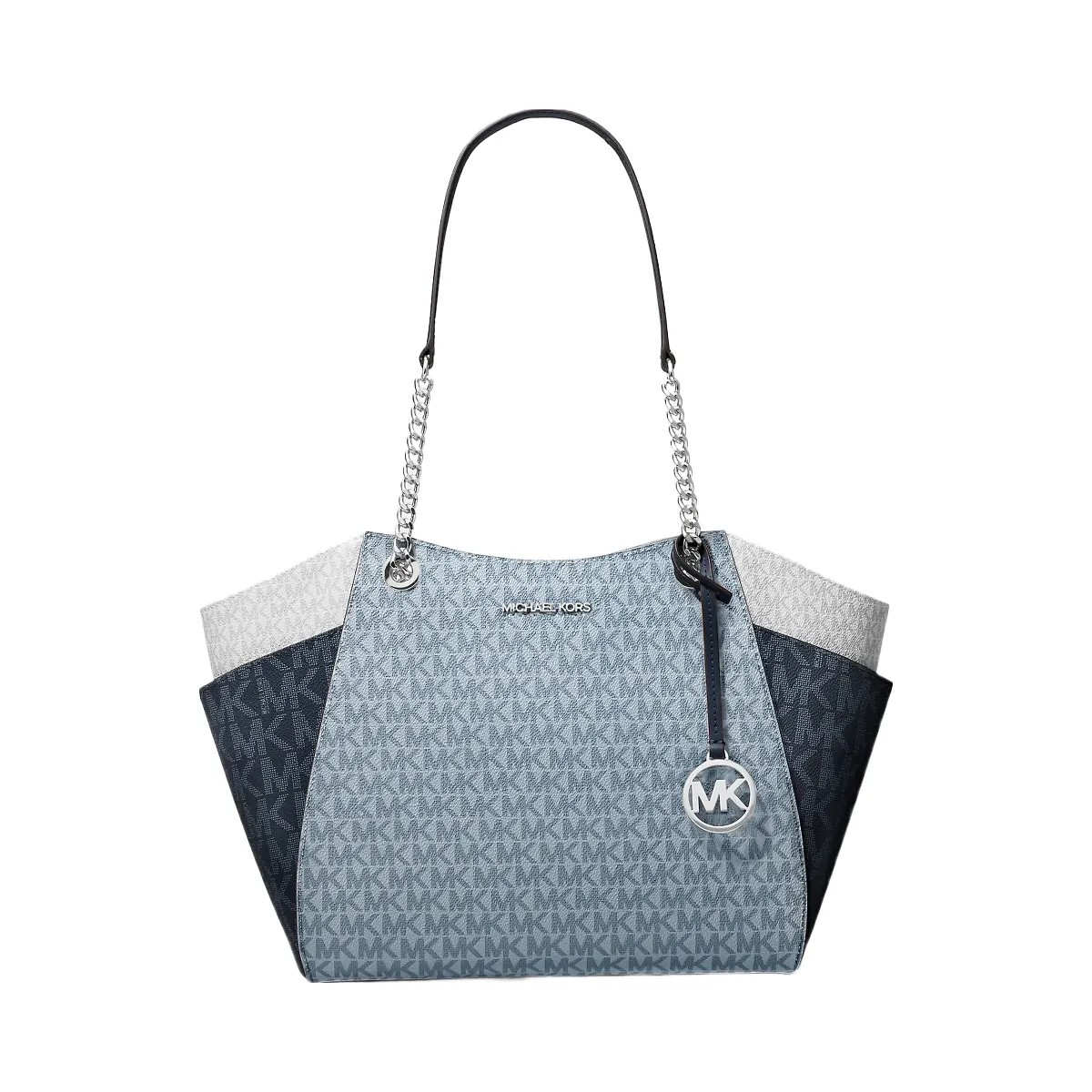 Michael Kors Jet Set Large Color-Block Signature Logo Shoulder Bag Admirl Multi - HypeFly India View 1