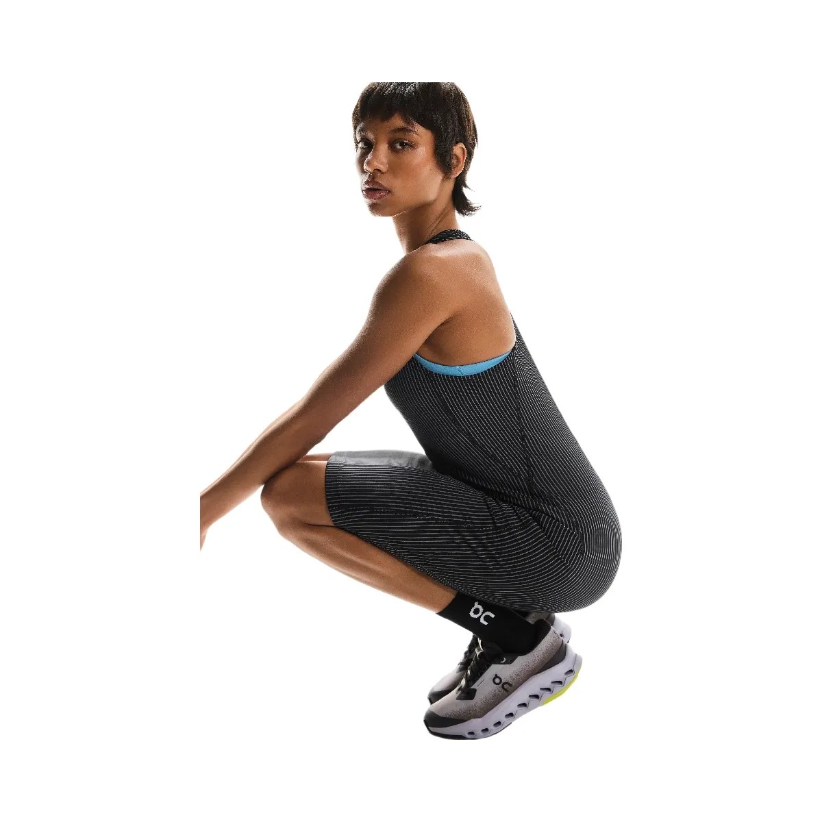 On All-Day Ribbed Dress Black | Rock  - HypeFly India View 5