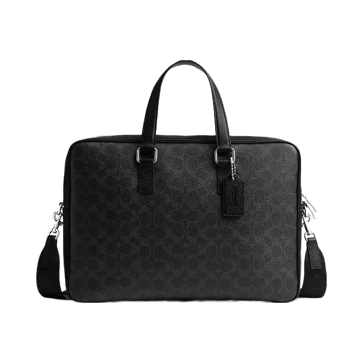 Coach Caden Brief Bag In Signature Canvas Black Signature - HypeFly India View 1