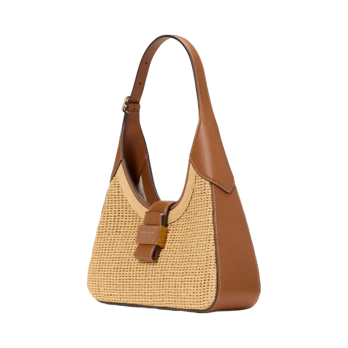 Kate Spade Nouveau Straw Small Shoulder Bag Cavern Clay Multi - HypeFly India View 3