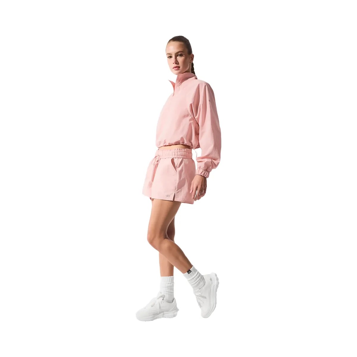 Alo Women's Alumni Short - Pink Quartz - HypeFly India View 5