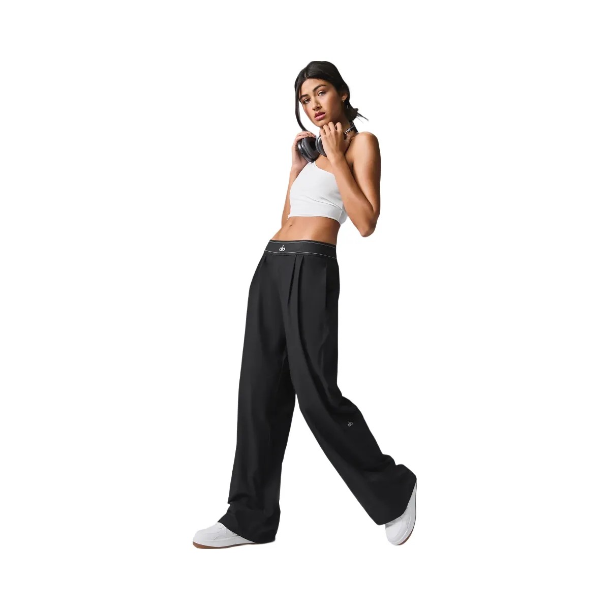 Alo Women's Suit Up Trouser (Regular) - Black - HypeFly India View 3