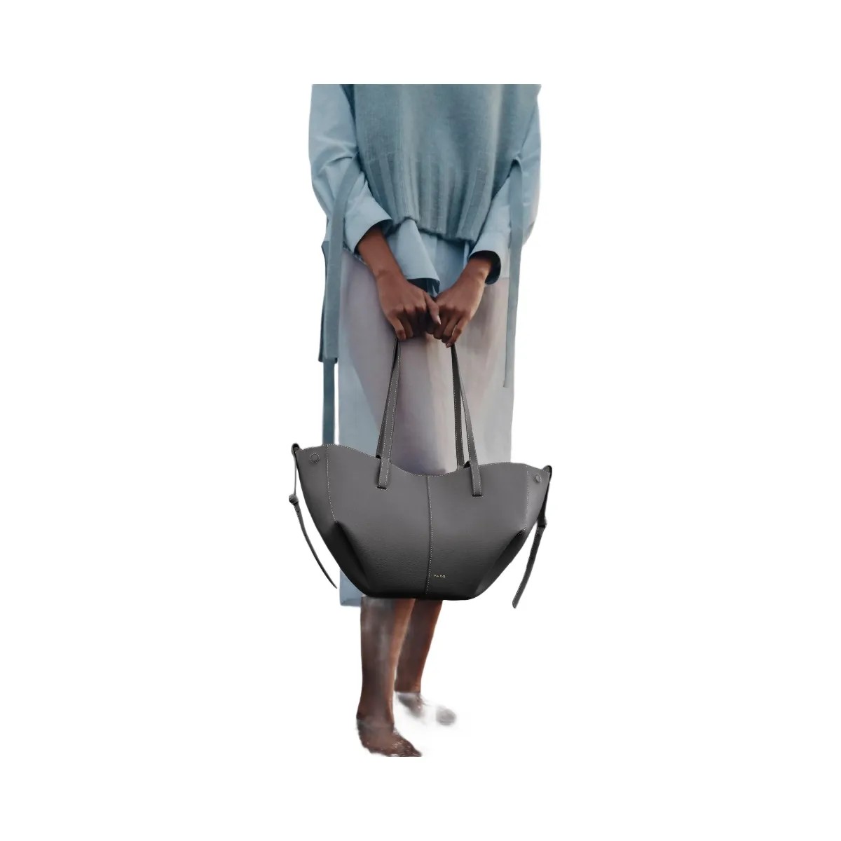 Polene Cyme Mini Textured Stone - HypeFly India View 3