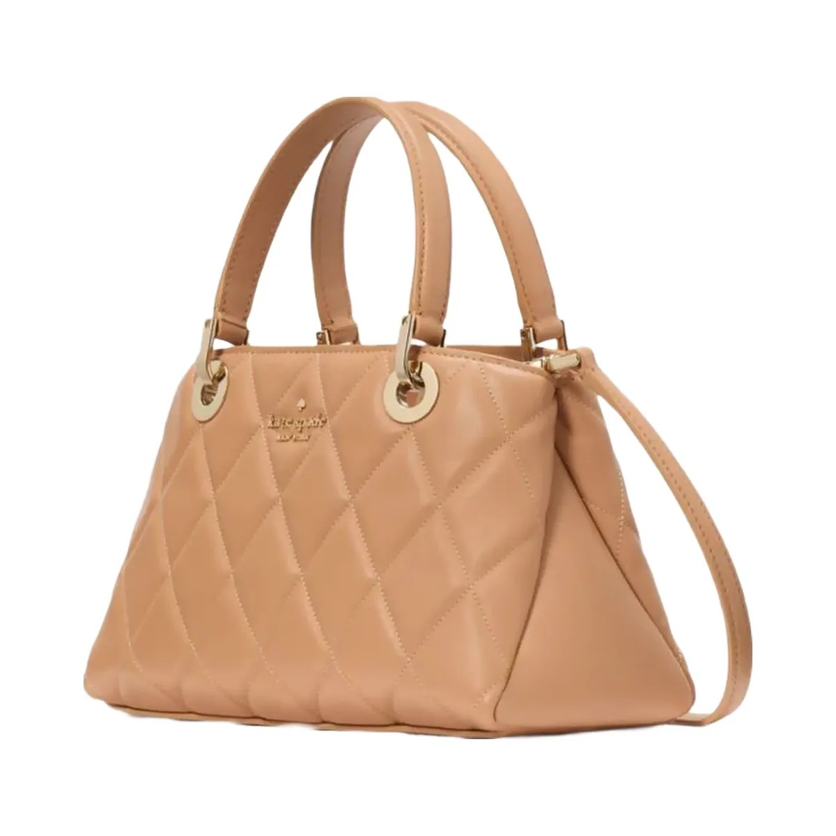 Kate Spade Carey Small Quilted Sullivan Satchel Tiramisu Mousse - HypeFly India View 3
