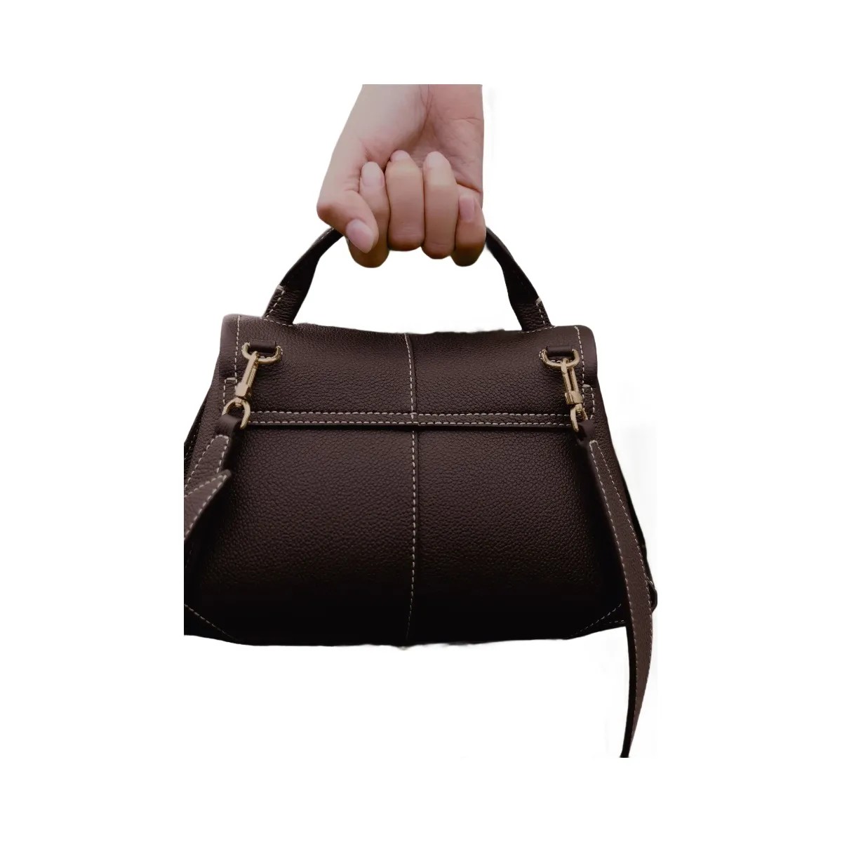 Polene Mokki Mini Textured Ebony - HypeFly India View 3