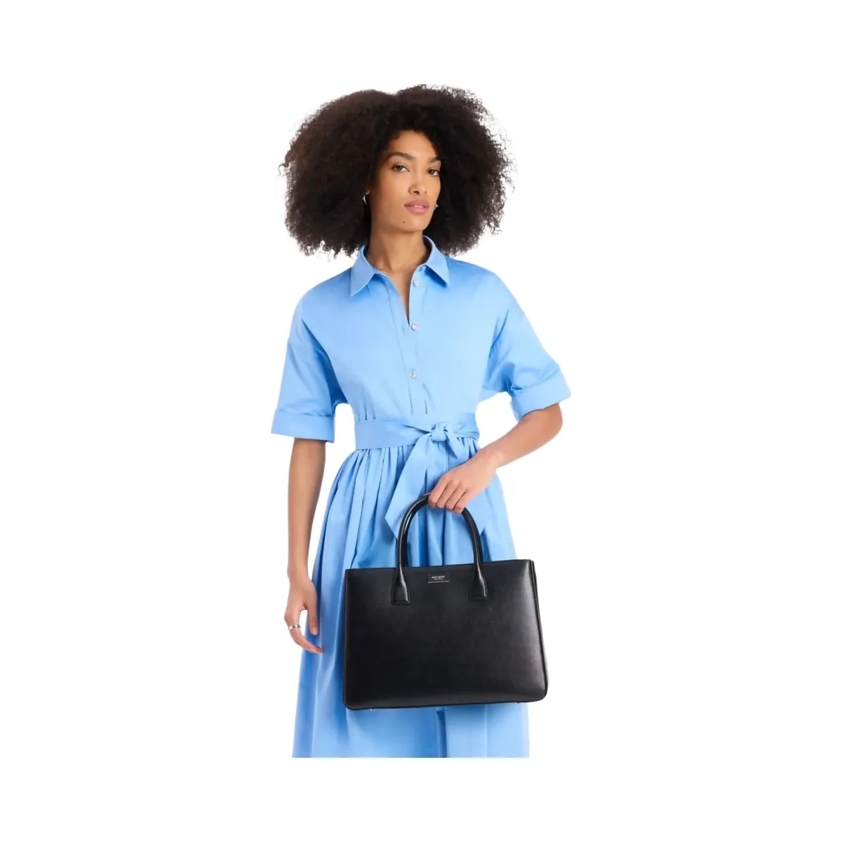 Kate Spade Sam Icon Large Tote Black - HypeFly India View 4