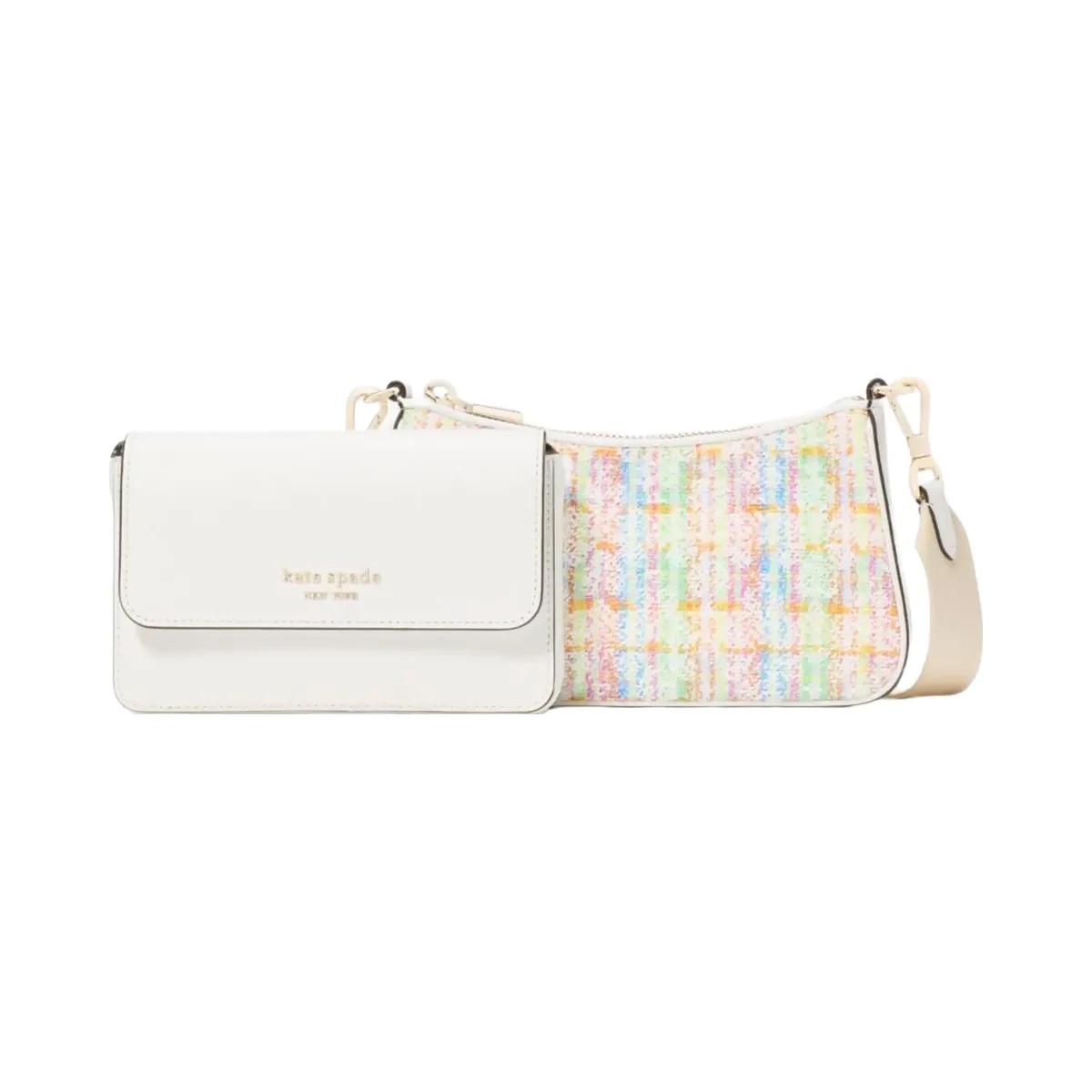 Kate Spade Double Up Tweed Crossbody Multi - HypeFly India View 1