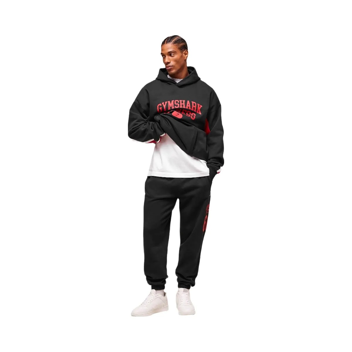 Gymshark Campus Hoodie - Black - HypeFly India View 6
