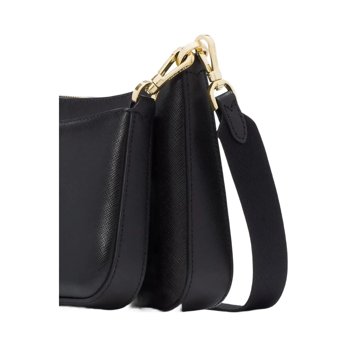 Kate Spade Duet Saffiano Leather Small Crossbody Black - HypeFly India View 6