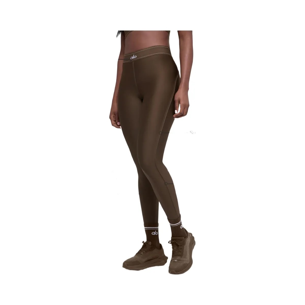 Alo Women's Airlift High-Waist Suit Up Legging - Espresso - HypeFly India View 1