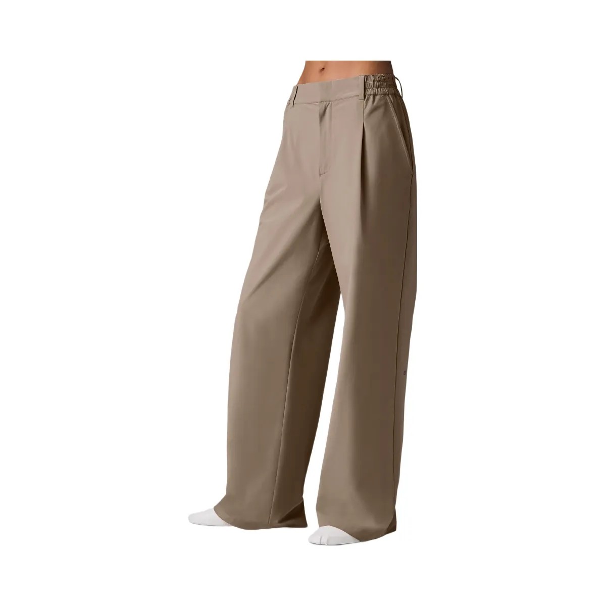 Alo Women's High-Waist Pursuit Trouser (Regular) - Gravel - HypeFly India View 1