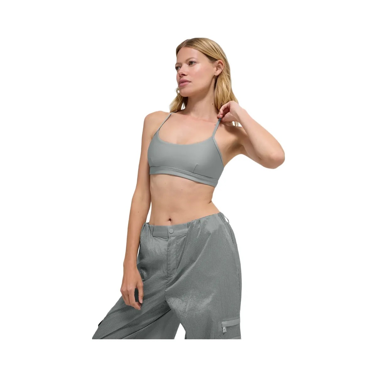 Alo Women's Airlift Intrigue Bra - Lunar Grey - HypeFly India View 1