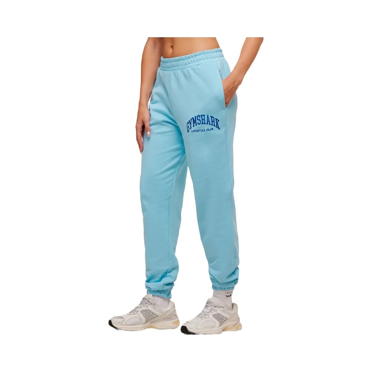 Gymshark Collegiate Graphic Joggers - Athletic Light Blue - HypeFly India View 6